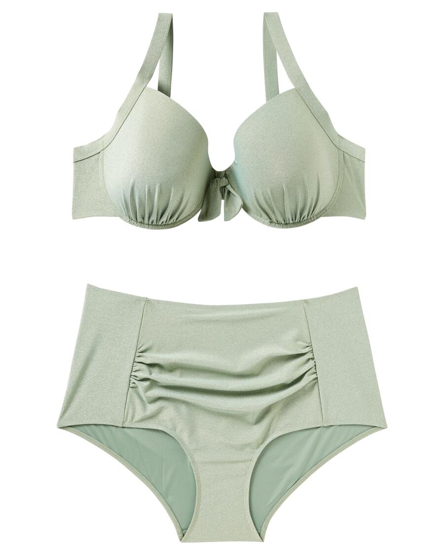Třpytivé bikiny khaki