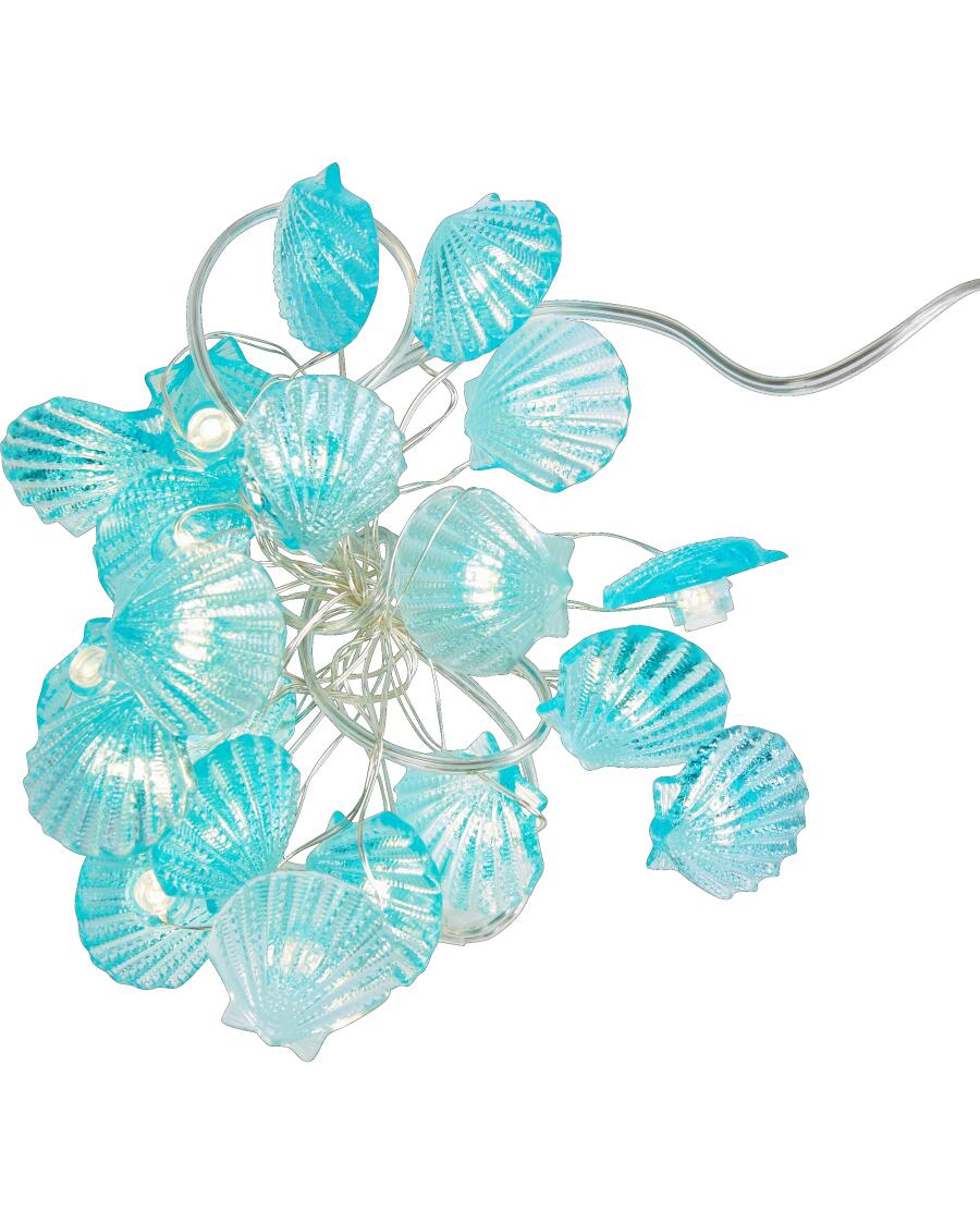 Maritime LED-Lichterkette helltürkis