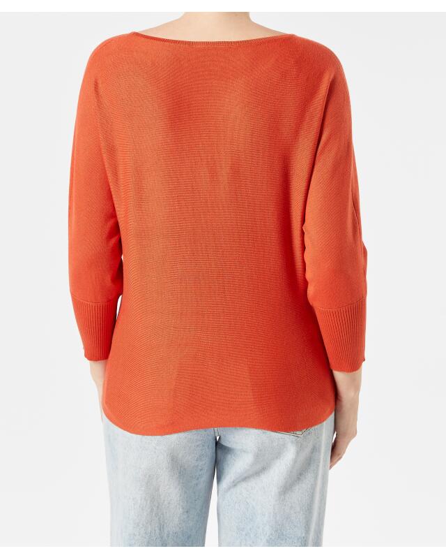 Pull en maille fine femme, rouge (KiK Feinstrickpullover (rot)) — KiK, produit allemand authentique au Maroc