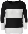 Sweter z cienkiej dzianiny w paski