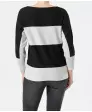 Sweter z cienkiej dzianiny w paski