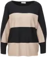 Sweter z cienkiej dzianiny w paski