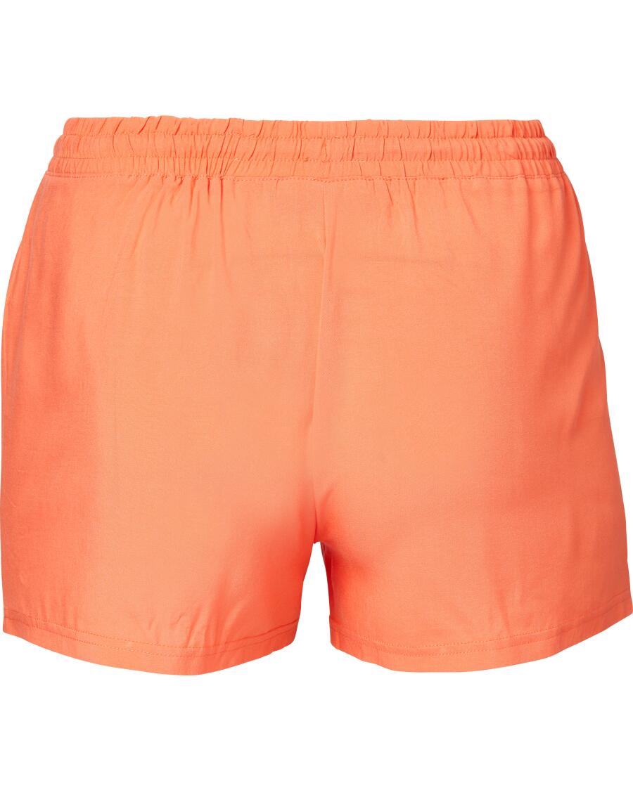 Szorty plażowe z wiskozy Janina curved, elastyczny pas