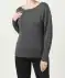 Schlichter Pullover anthrazit melange