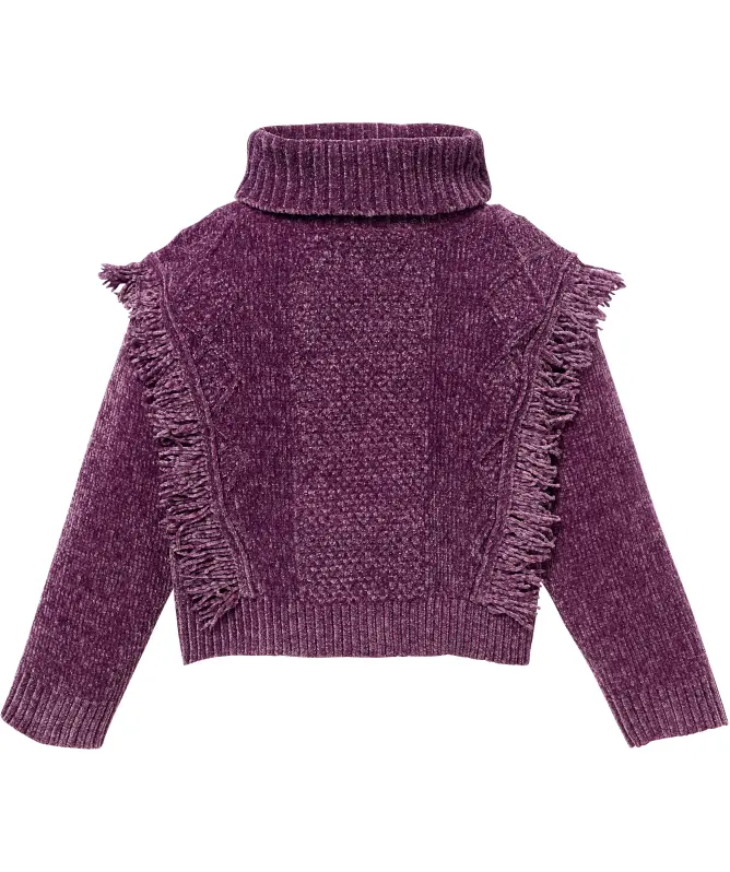 Strickpullover mit Fransen