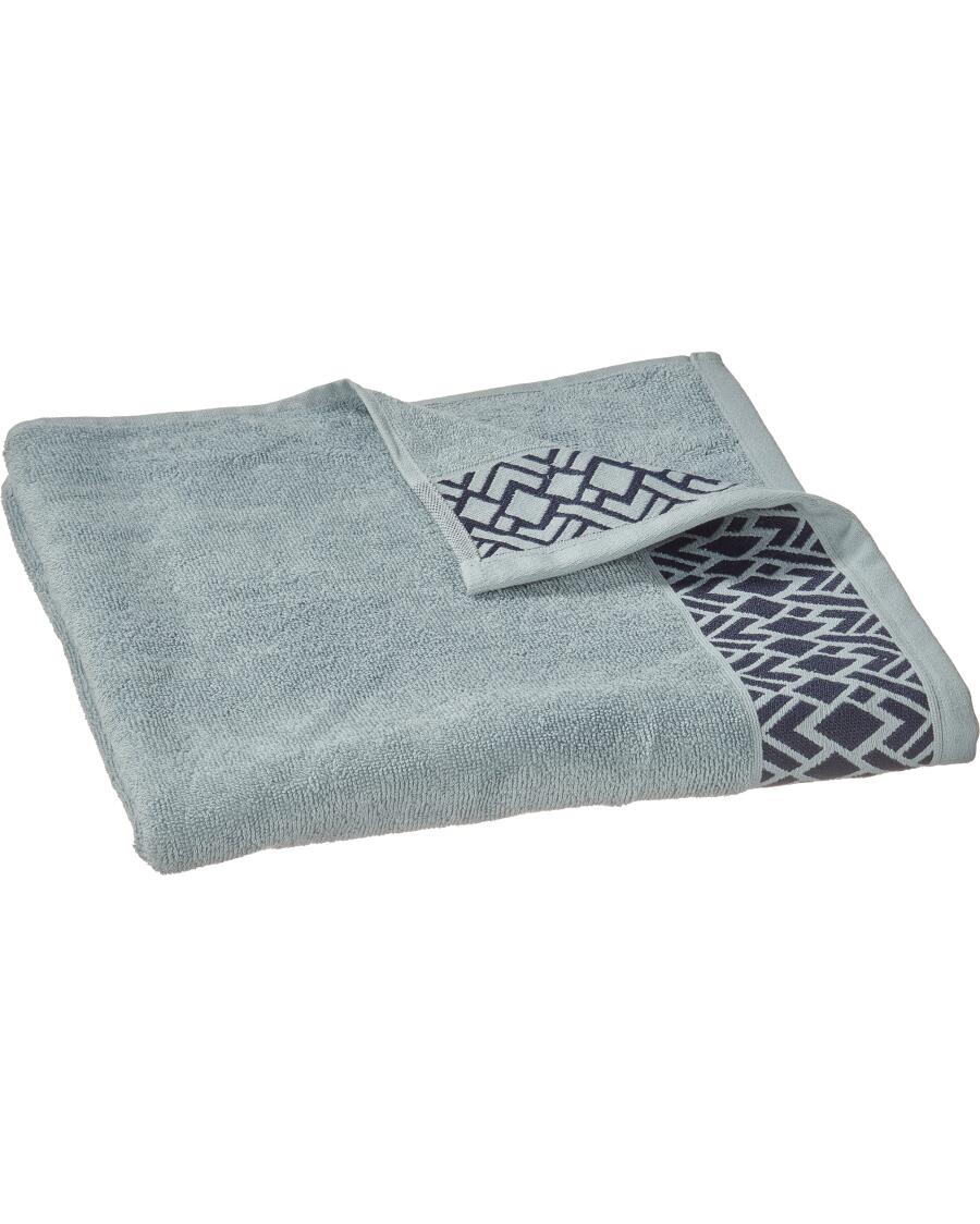 Duschtuch aus Baumwolle blau