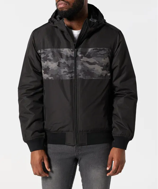 Zwykła pikowana kurtka, Identic Basic, ciemnoniebieski | Tanie w KiK