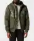 Jacke mit Camouflage-Einsatz khaki bedruckt