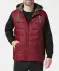 Steppweste mit Kapuze dunkelrot