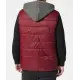 Gewatteerde bodywarmer met capuchon