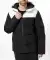 Gesteppte Outdoorjacke schwarz/weiß