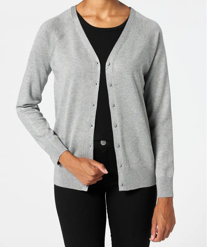 Strickjacke mit V-Ausschnitt