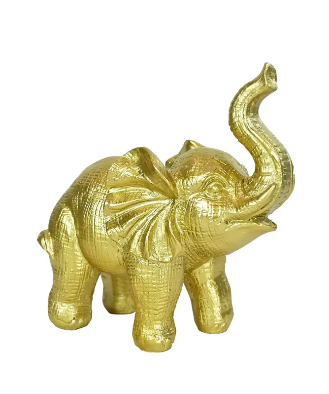 Goldfarbener Deko-Elefant