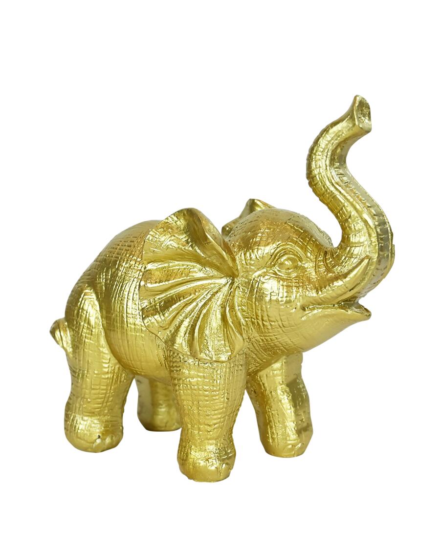 Goldfarbener Deko-Elefant gold