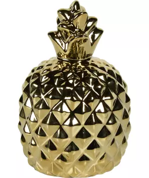 Goldfarbene Deko-Ananas