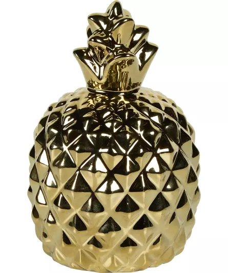 Goldfarbene Deko-Ananas