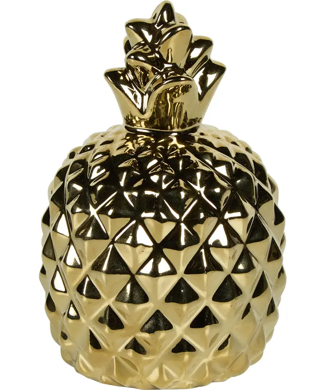 Goldfarbene Deko-Ananas