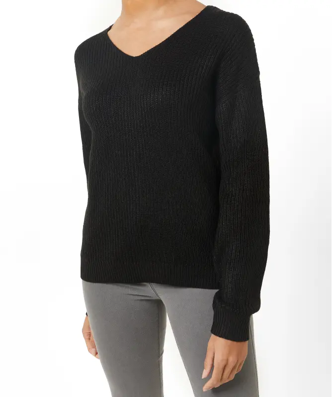 Schlichter Strickpullover