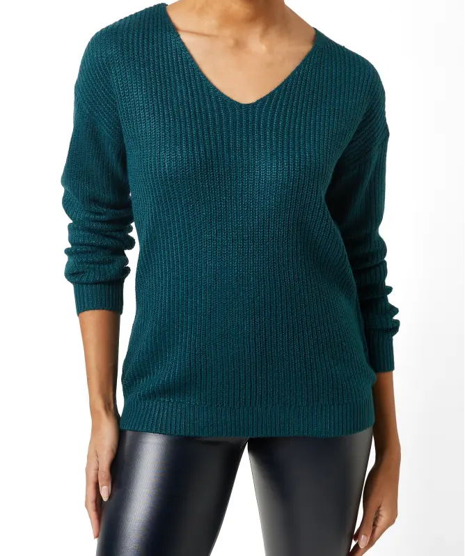Schlichter Strickpullover