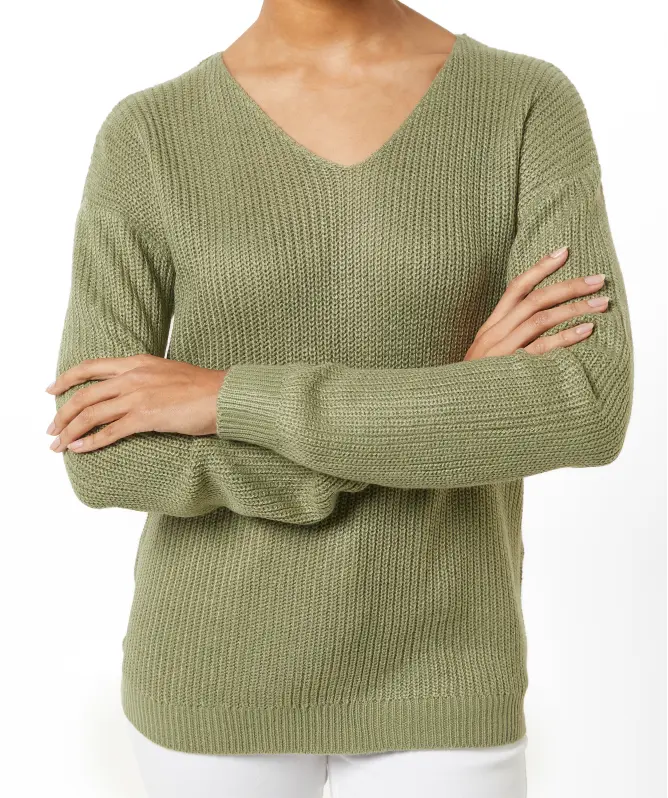 Schlichter Strickpullover