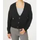 Strickjacke mit V-Ausschnitt