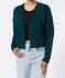 Strickjacke mit V-Ausschnitt petrol