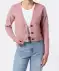 Strickjacke mit V-Ausschnitt rosa