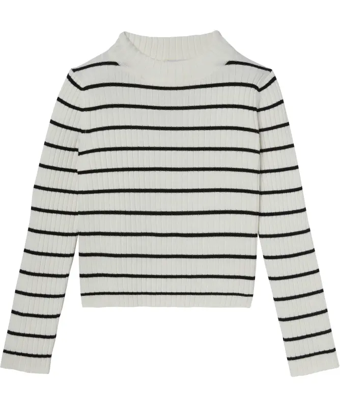 Gestreifter Ripppullover