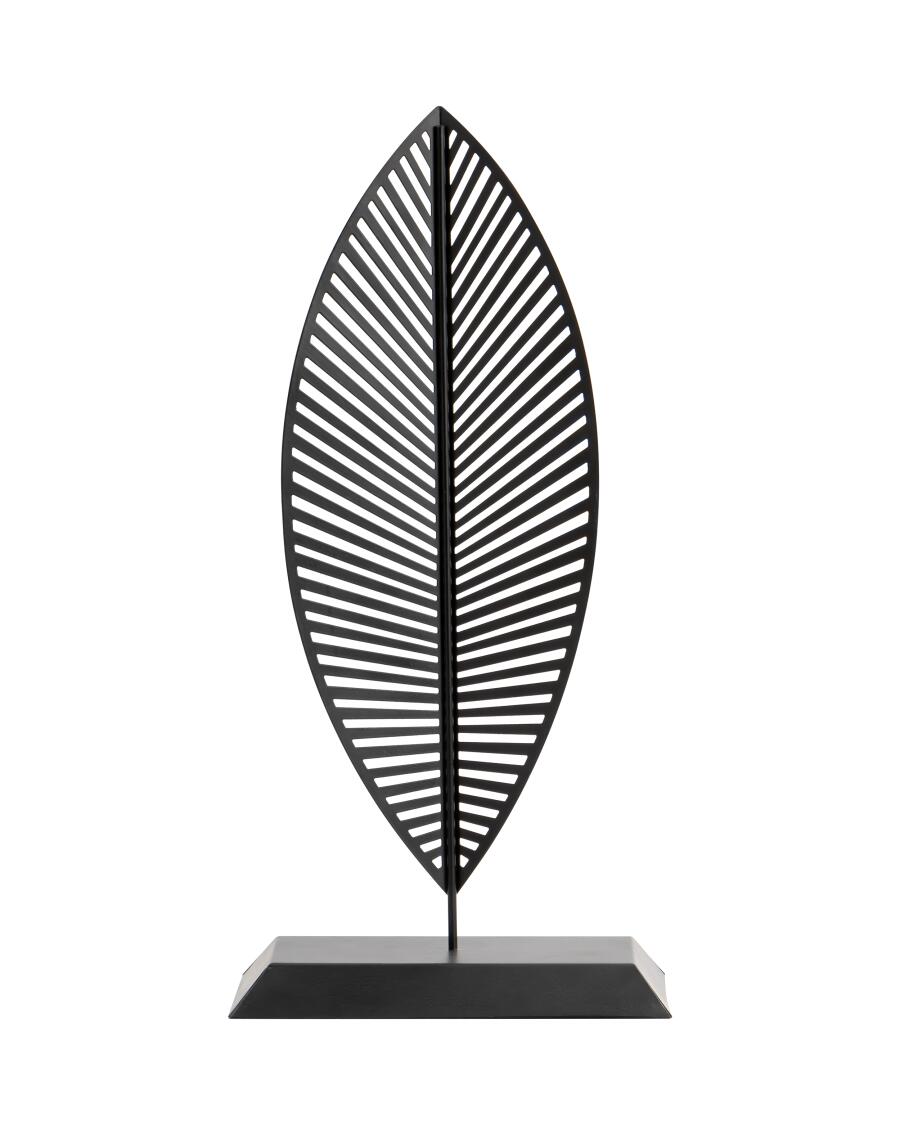 Blad Decoratie zwart