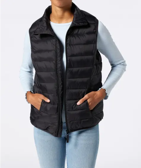 Bodywarmer met opstaande kraag