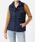 Pikowana kamizelka ze stójką ciemnoniebieski