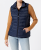 Bodywarmer met opstaande kraag donkerblauw