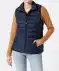 Bodywarmer met opstaande kraag donkerblauw
