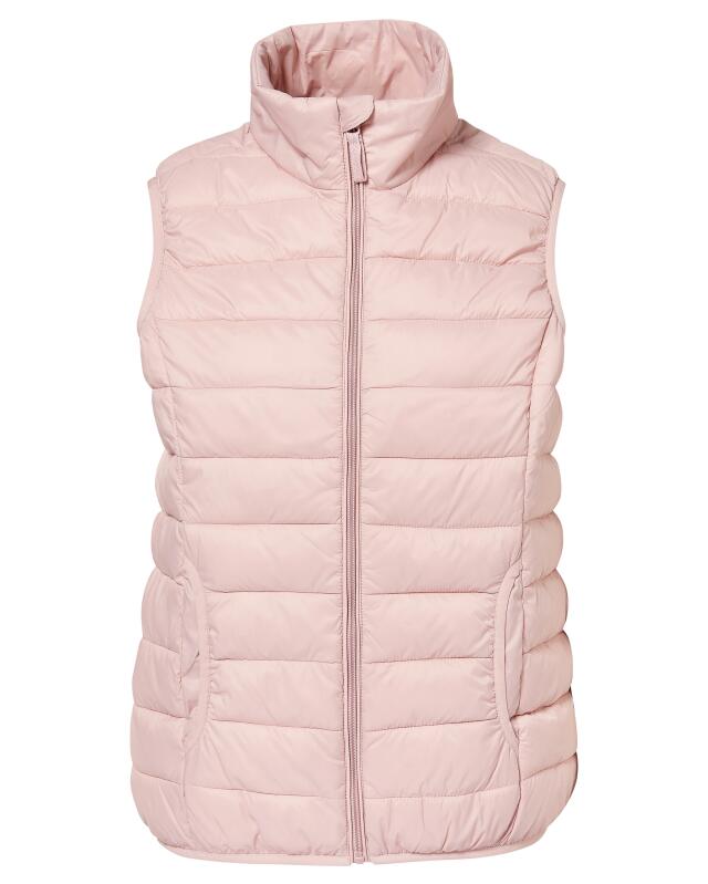 Gilet sans manches matelassé à col montant femme, rose foncé (KiK Steppweste mit Stehkragen (dunkelrosa)) — KiK, produit allemand authentique au Maroc