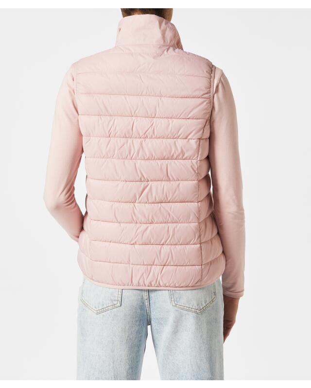Gilet sans manches matelassé à col montant femme, rose foncé (KiK Steppweste mit Stehkragen (dunkelrosa)) — KiK, produit allemand authentique au Maroc