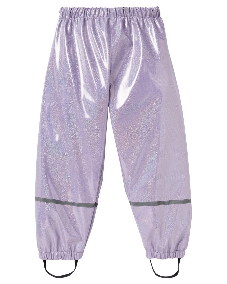 Lilafarbene Glitzer-Regenhose lila