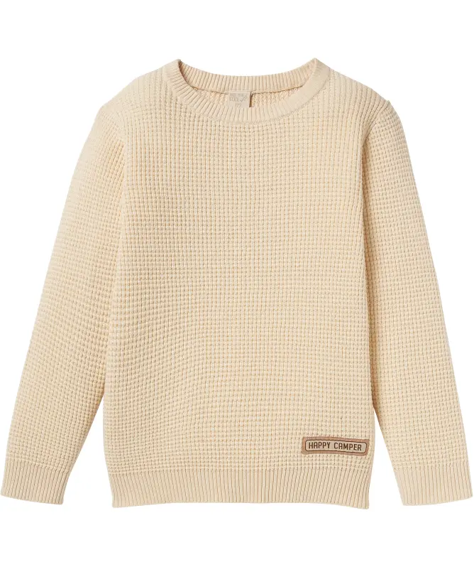 Strukturierter Pullover