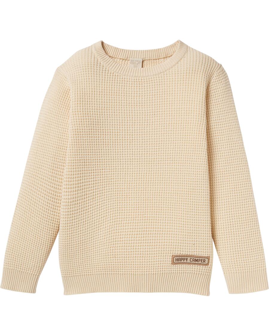 Strukturierter Pullover offwhite