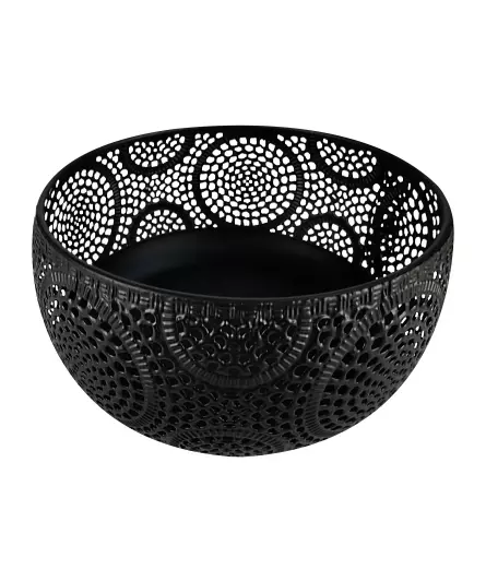 Decoratieve kom met reliëfgaten