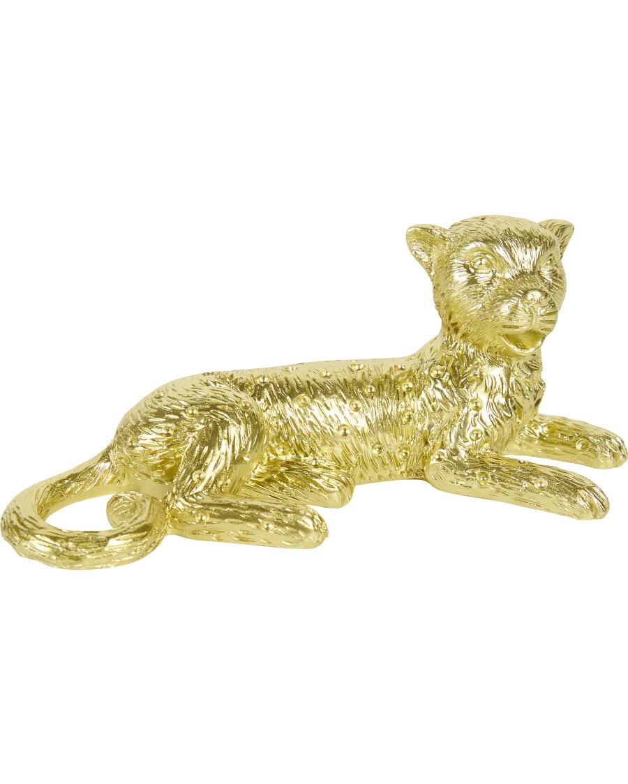 Deko-Leopard gold