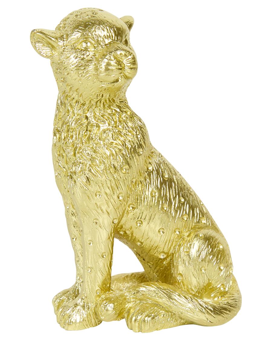 Deko-Leopard gold glänzend