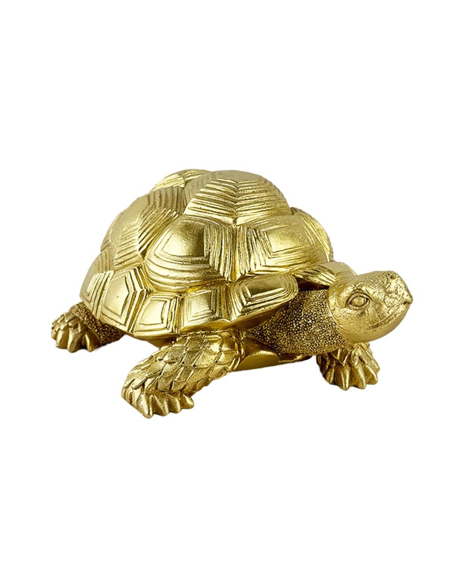 Goudkleurige Schildpad Decoratie goud