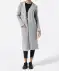 Longcardigan hellgrau melange