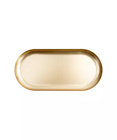 Goudkleurig decoratief dienblad