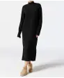 Strickkleid mit Stehkragen