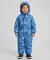 Gemusterter Skianzug blau