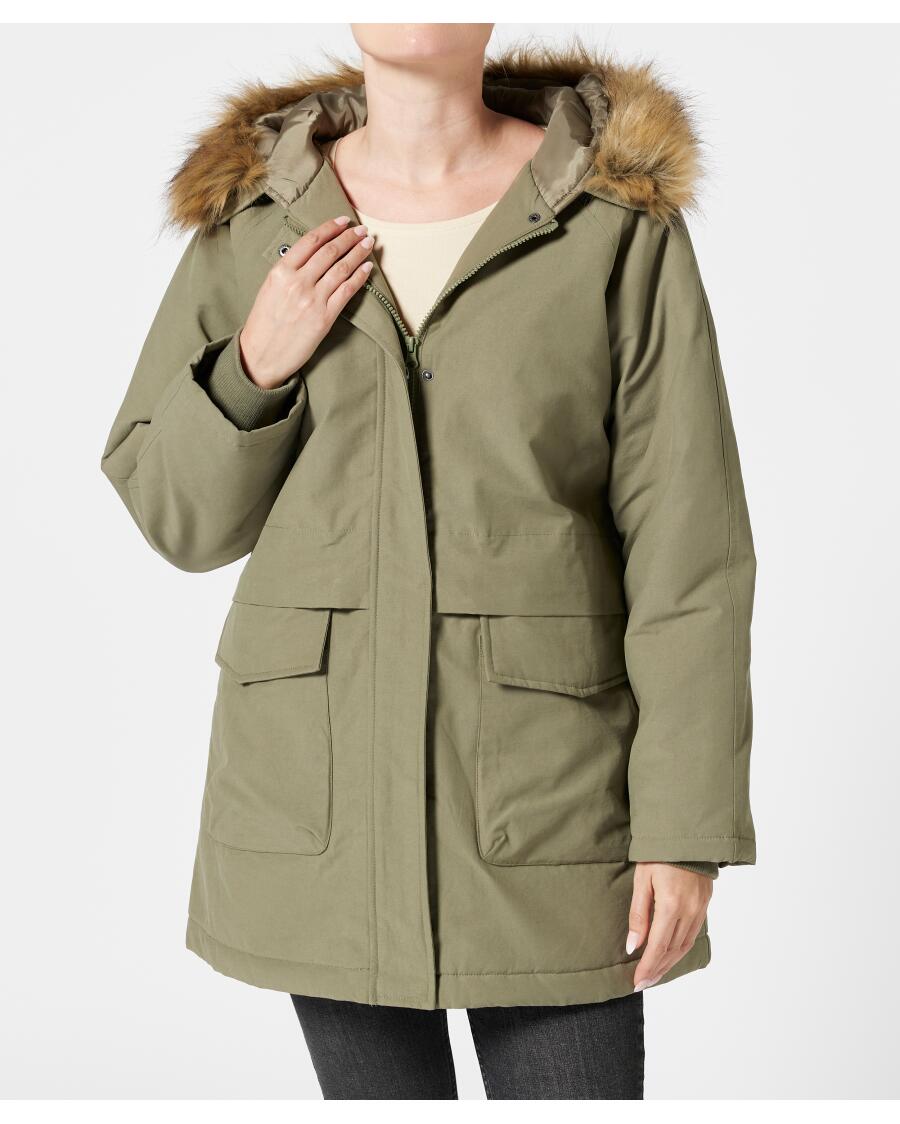 Gefütterter Parka Khaki