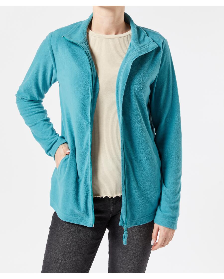 Basic Fleecejacke mintgrün