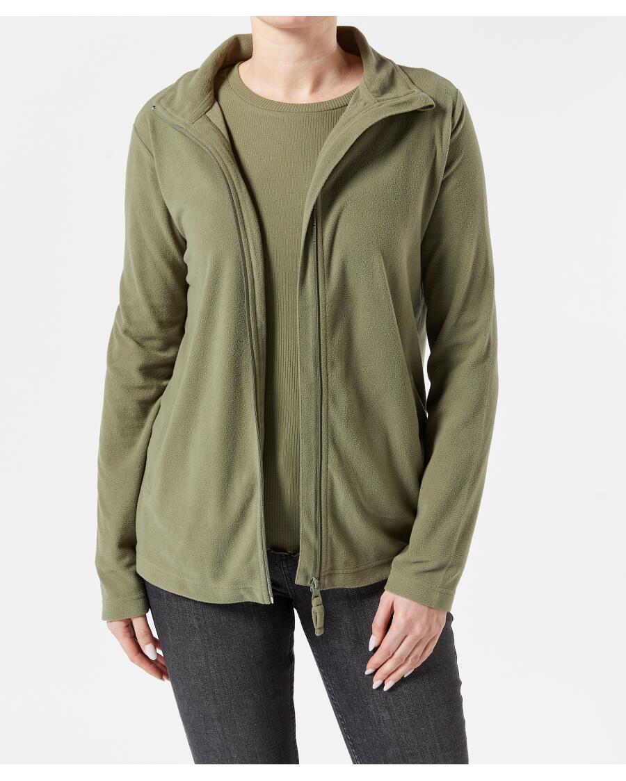 Basic Fleecejacke Khaki