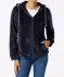 Flauschige Fleecejacke dunkelblau